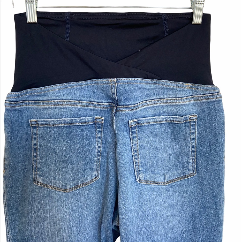 Isabel Maternity High Rise Crossover Jeans - Picture 6 of 13